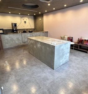 白熊抹茶 作業台の仕上がり